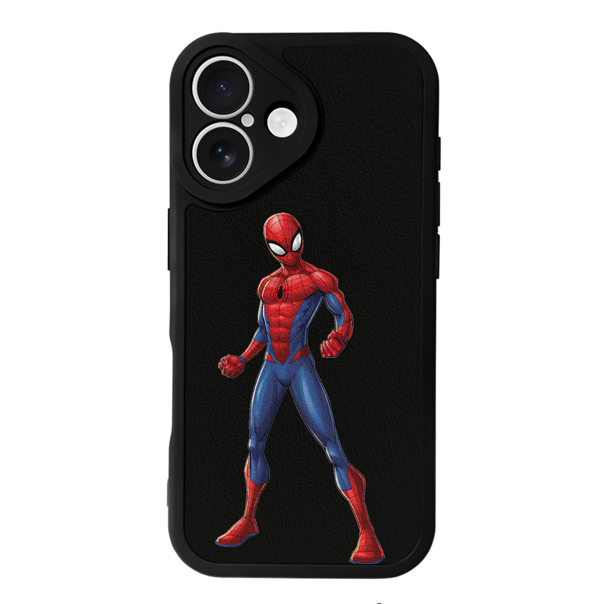 Spider Man スパイダーマン 【iPhone 16シリーズ対応】シリコンスマホケース（レザー調） 材質：シリコン